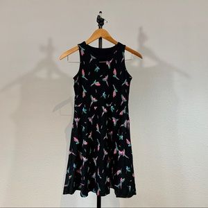 Parrot Aloha Print Jersey Dress